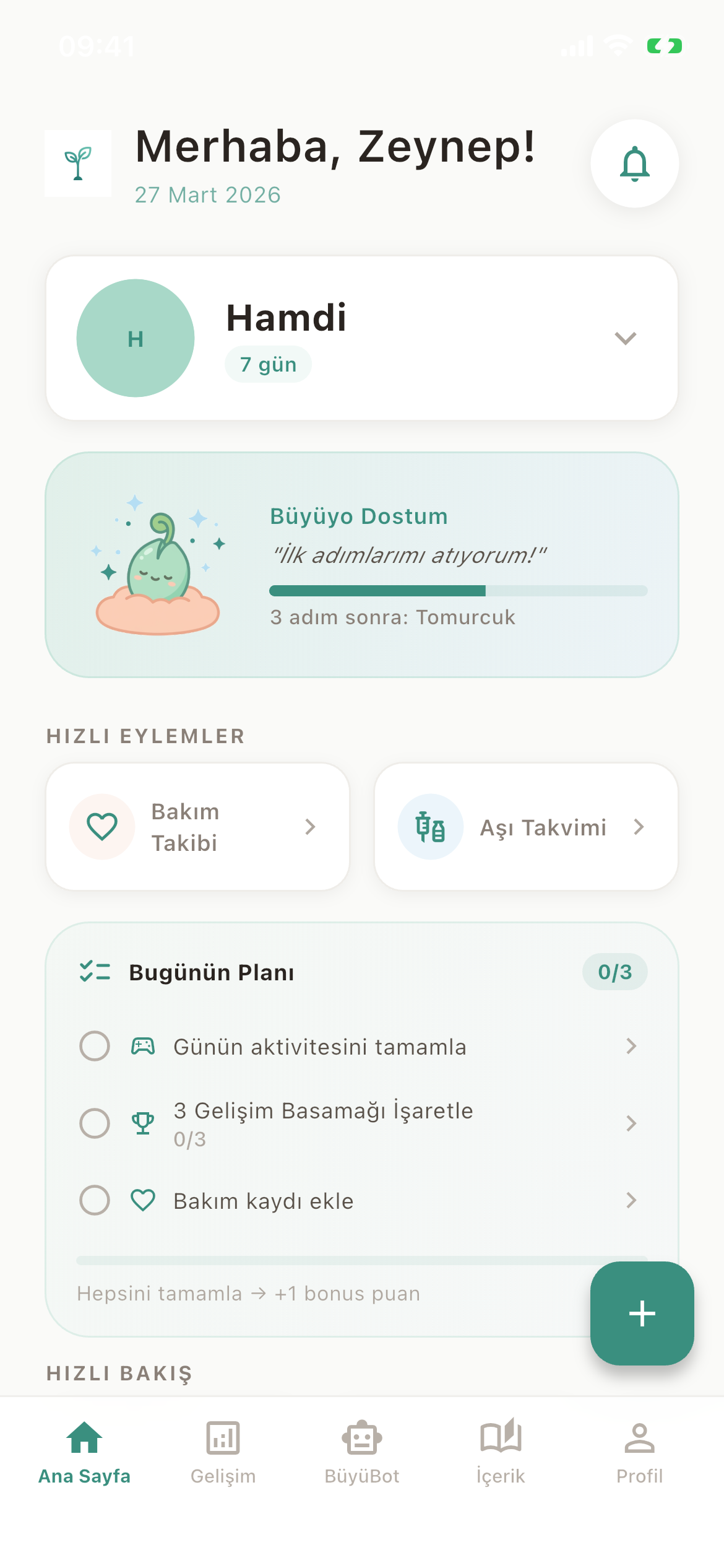 Büyüyo uygulaması ekran görüntüsü